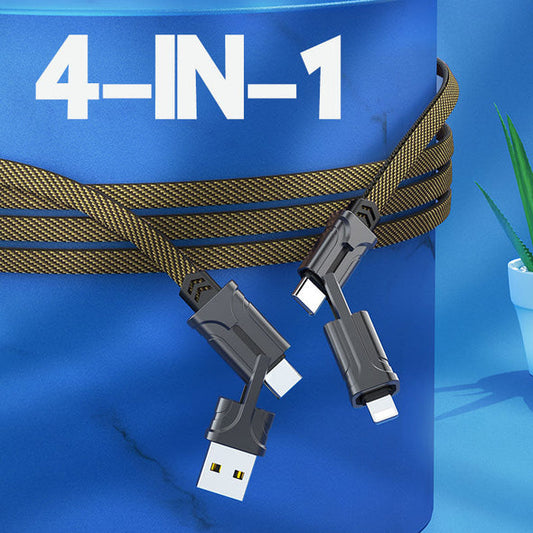 4-in-1 Nylon Braided Fast Charging Cable